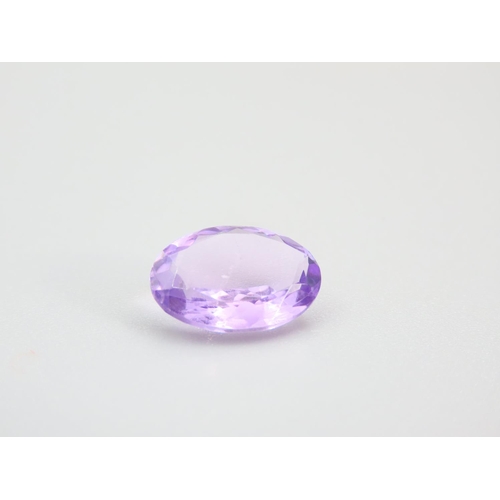 456 - 4.65 Carat Amethyst of Light Purple Hue Oval Mix Cut Certificate Present