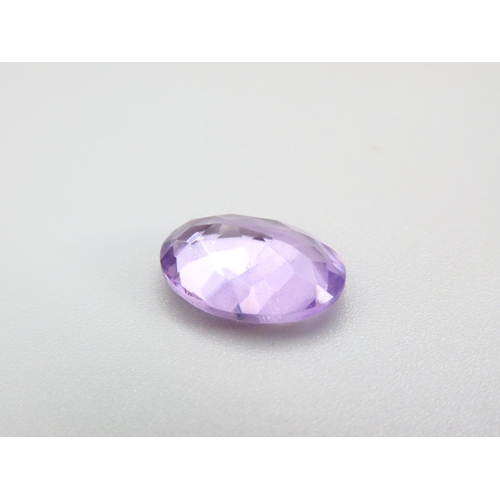 456 - 4.65 Carat Amethyst of Light Purple Hue Oval Mix Cut Certificate Present