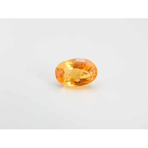 458 - Yellow Sapphire Oval Mixed Cut 20.19 Carat Certificate Present