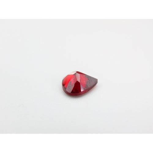 459 - Red Pear Cut Garnet 3.04 Carat Certificate Present