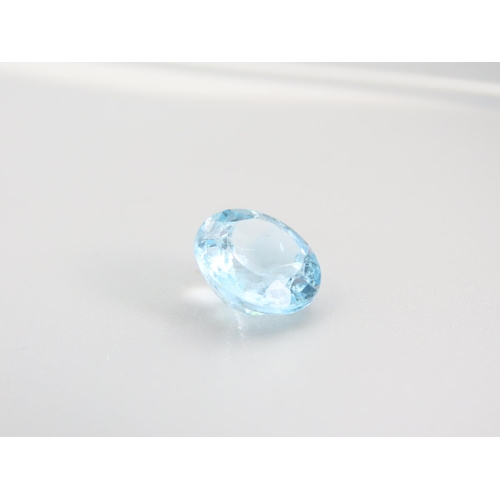 460 - Natural Blue Topaz Gemstone 10.04 Carat Round Brilliant Cut