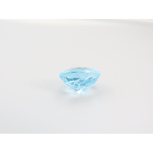 460 - Natural Blue Topaz Gemstone 10.04 Carat Round Brilliant Cut