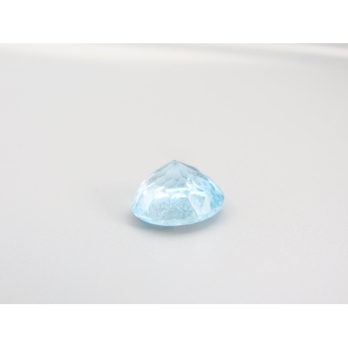 460 - Natural Blue Topaz Gemstone 10.04 Carat Round Brilliant Cut