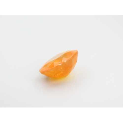 465 - Yellow Citrine Oval Mixed Cut 3.95 Carat Certificate Present