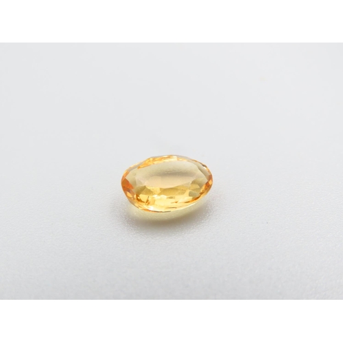 467 - Yellow Citrine Gemstone Oval Mixed Cut 2.2 Carat