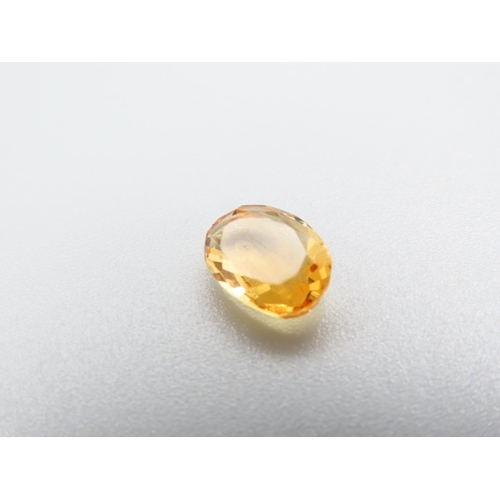 467 - Yellow Citrine Gemstone Oval Mixed Cut 2.2 Carat