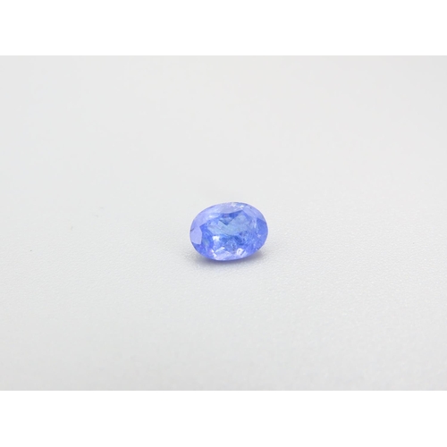 469 - Tanzanite Gemstone Oval Cut .85 Carat Loose Incapsulated within Protective Case