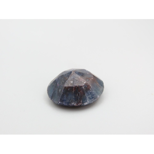 491 - Round Brilliant Cut Natural Blue Sapphire 27.14 Carat Certificate Present Heat Treated etc