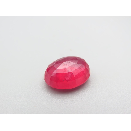 492 - Oval Mixed Cut Ruby 11.81 Carat Heat Treated Filled