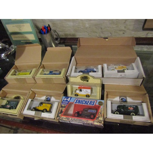 1788 - Complete Set of Nine Collectable Metal Toy Delivery Trucks Contained within Original Packing and Cas... 