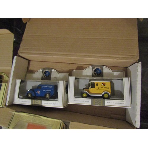 1788 - Complete Set of Nine Collectable Metal Toy Delivery Trucks Contained within Original Packing and Cas... 