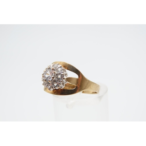 1092 - Centre Stone Ring Gemset Mounted on 9 Carat Yellow Gold Band Ring Size N