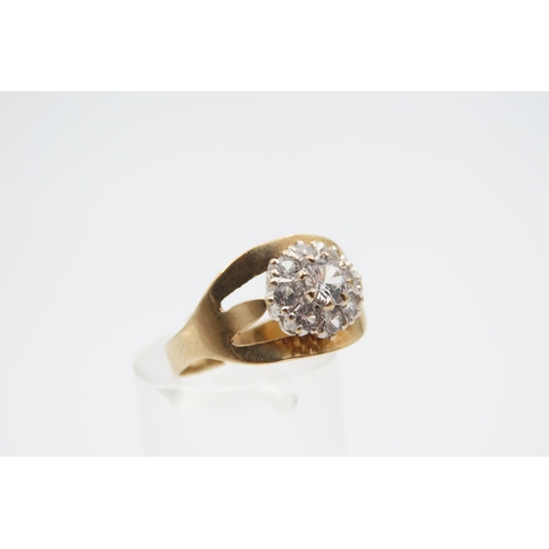 1092 - Centre Stone Ring Gemset Mounted on 9 Carat Yellow Gold Band Ring Size N