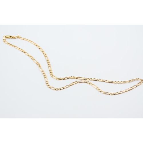 1118 - 9 Carat Yellow Gold Necklace Interlinking Form 44cm Long