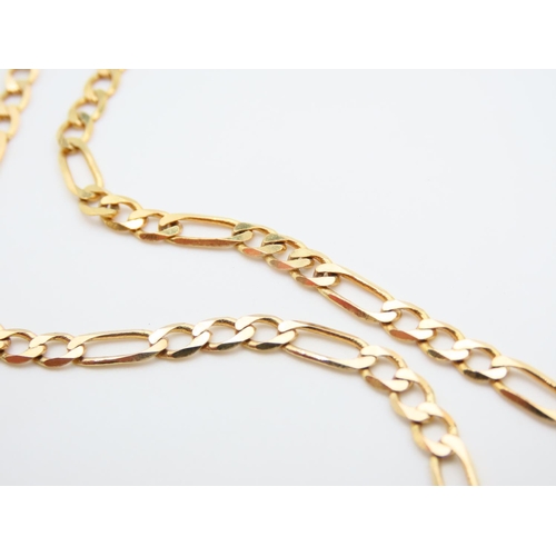 1118 - 9 Carat Yellow Gold Necklace Interlinking Form 44cm Long