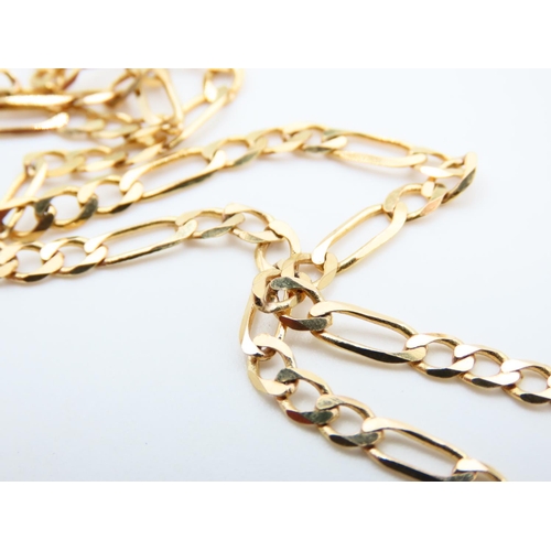 1118 - 9 Carat Yellow Gold Necklace Interlinking Form 44cm Long