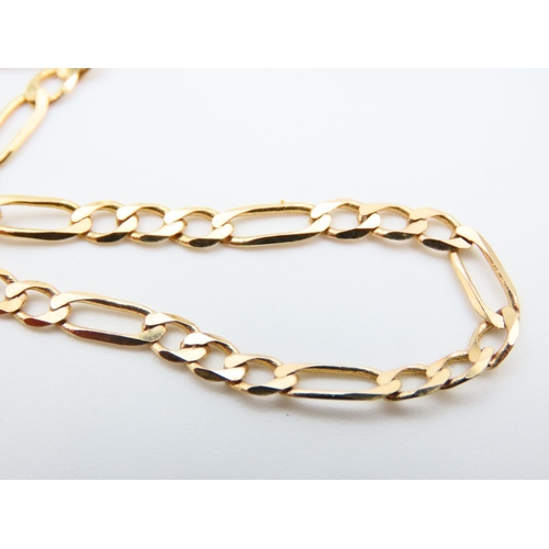 1118 - 9 Carat Yellow Gold Necklace Interlinking Form 44cm Long