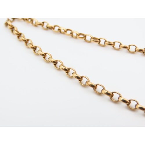 1134 - Rope Form 9 Carat Yellow Gold Necklace 42cm Long Approximately