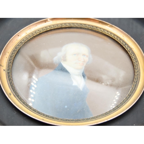 1156 - Regency Portrait Miniature of Gentleman 8cm Diameter