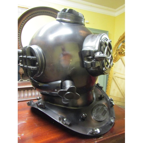 116 - Divers Helmet US Navy Replica Approximately 18 Inches High