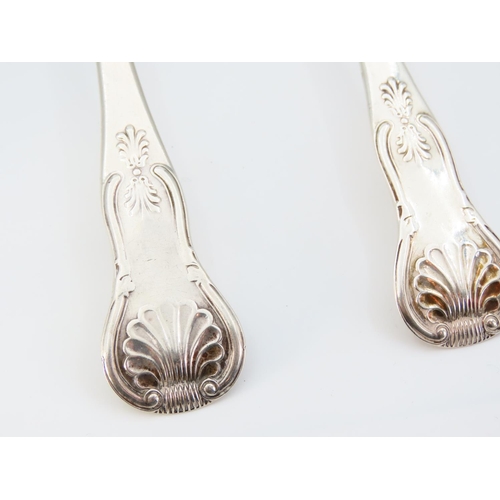 1167 - Pair of Silver Serving Spoons Each 21cm Long