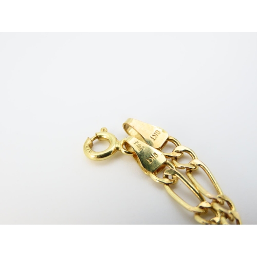 1180 - 9 Carat Yellow Gold T-Bar Ladies Bracelet with Heart Motif Locket Bracelet 18cm Long. Please Note Ma... 