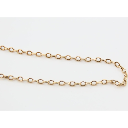 1181 - 9 Carat Yellow Gold Ladies Necklace Chain 48cm Long