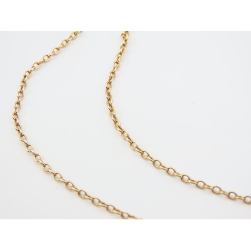 1181 - 9 Carat Yellow Gold Ladies Necklace Chain 48cm Long