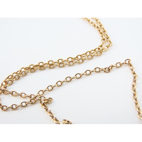 1181 - 9 Carat Yellow Gold Ladies Necklace Chain 48cm Long