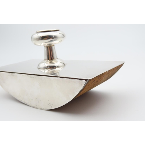 1190 - Silver Mounted Desk Blotter 15cm Long x 7cm Wide