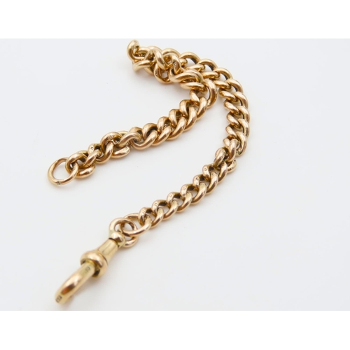 1205 - 9 Carat Yellow Gold Albert Chain or Bracelet 18cm Long Lobster Clasp