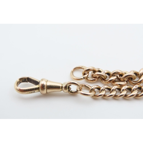 1205 - 9 Carat Yellow Gold Albert Chain or Bracelet 18cm Long Lobster Clasp