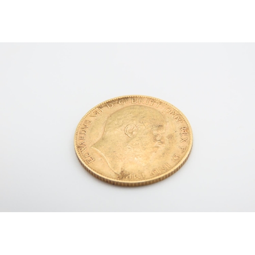 1262 - Gold Half Sovereign Dated 1902