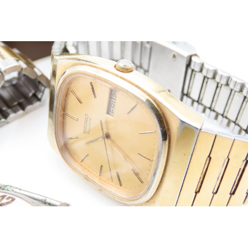 1273 - Two Seiko Gents Watches, Gold Filled Pulsar Quartz Watch Contained within Original Box and Vintage W... 