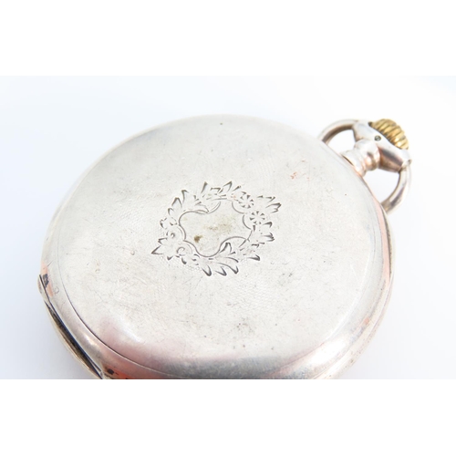 1296 - Longines Silver Cased Pocket Watch Movement and Case Signed Paris Gran Prix Winner 1889 Finely Detai... 