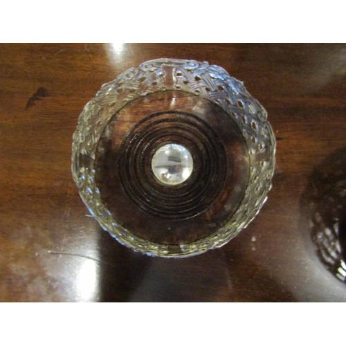 131 - Pair of Silver Plated Circular Form Wine Bottle Table Coasters Each Approximately 5 Inches Diameter