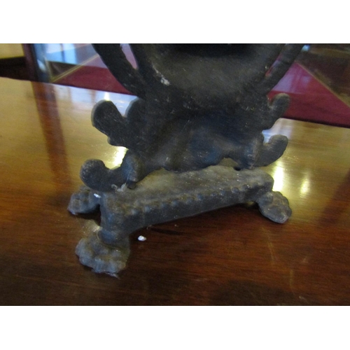 133 - Cast Iron Door Stop Harvest Figure Approximately 16 Inches High