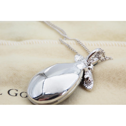 1354 - Cornwall Gold Designer Pear Cut Necklace with Original Presentation Box and Packaging