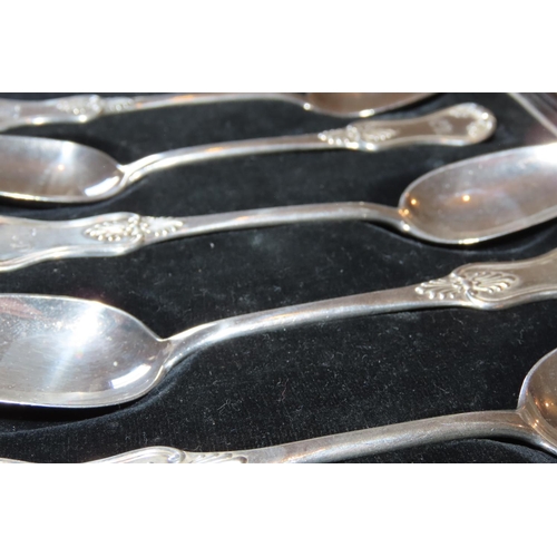 1419 - Set of Six Silver Spoons Each 14cm Long Contained within Original Presentation Case