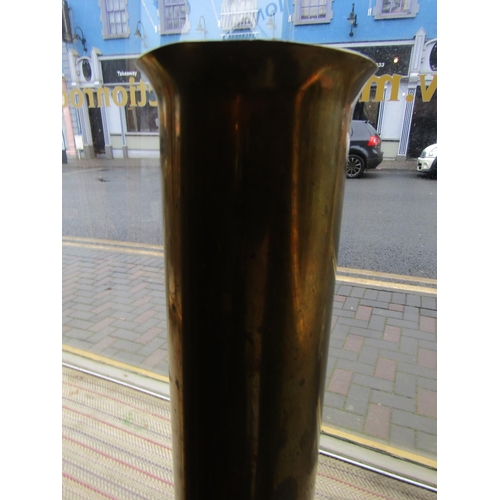 148 - Brass Artillery Shell Now Converted for use as Stick and Umbrella Stand Approximately 28 Inches High