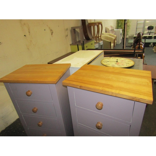 15 - Pair of Painted Tall Chests Each Six Drawer Approximately 16 Inches Wide x 56 Inches High