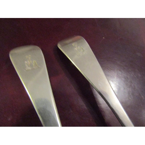 177 - Pair of Silver Dessert Spoons