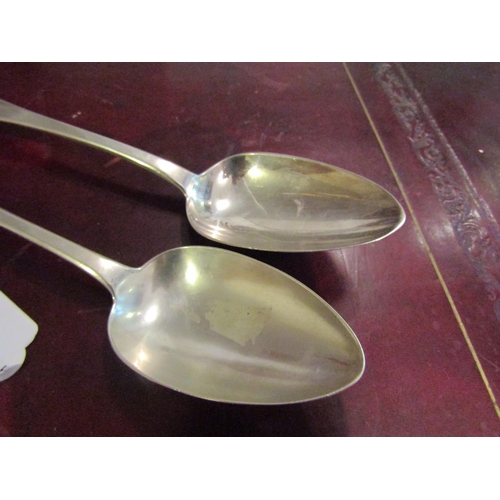 177 - Pair of Silver Dessert Spoons