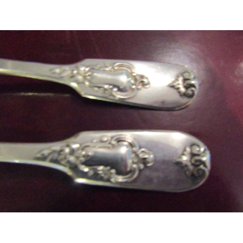 178 - Set of Four Silver Forks Attractively Detailed