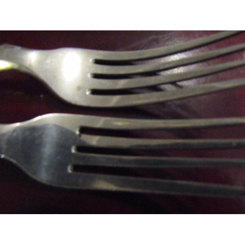 178 - Set of Four Silver Forks Attractively Detailed