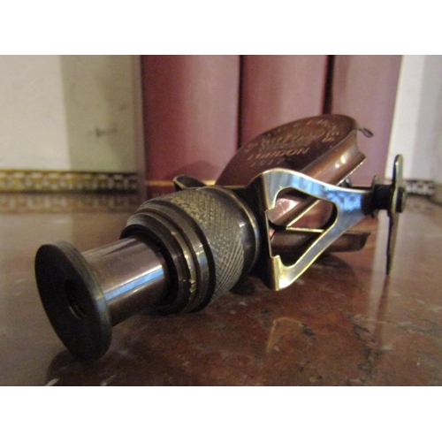 186 - Unusual Brass Bound Telescope Hinged Case