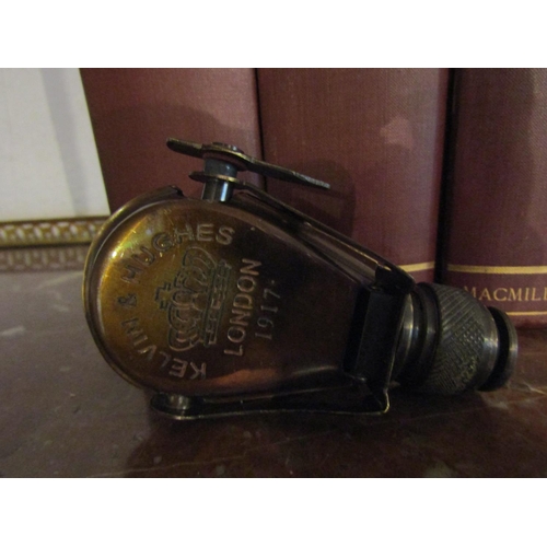 186 - Unusual Brass Bound Telescope Hinged Case