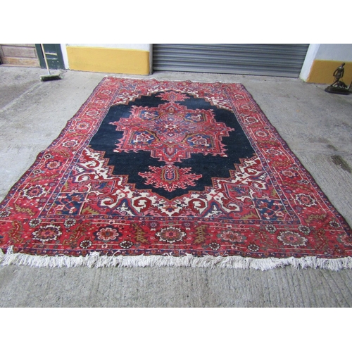 189 - Large Persian Pure Wool Rug Approximately 11ft 6 Inches Long x 8ft 6 Inches Wide Burgundy Ground Pat... 