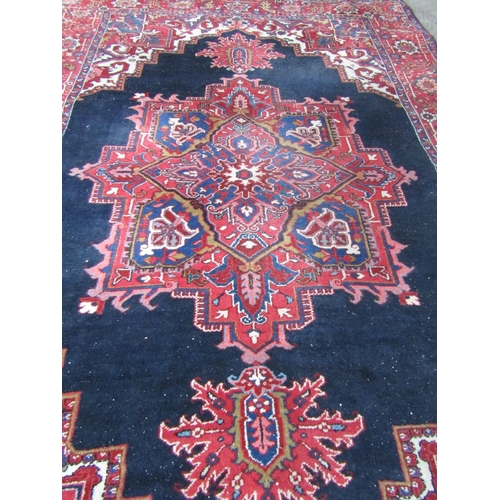 189 - Large Persian Pure Wool Rug Approximately 11ft 6 Inches Long x 8ft 6 Inches Wide Burgundy Ground Pat... 