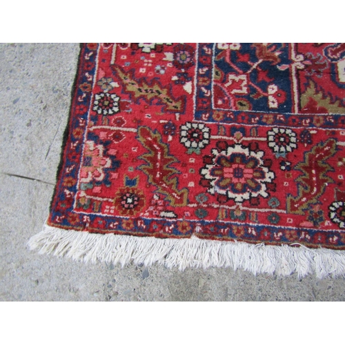 189 - Large Persian Pure Wool Rug Approximately 11ft 6 Inches Long x 8ft 6 Inches Wide Burgundy Ground Pat... 